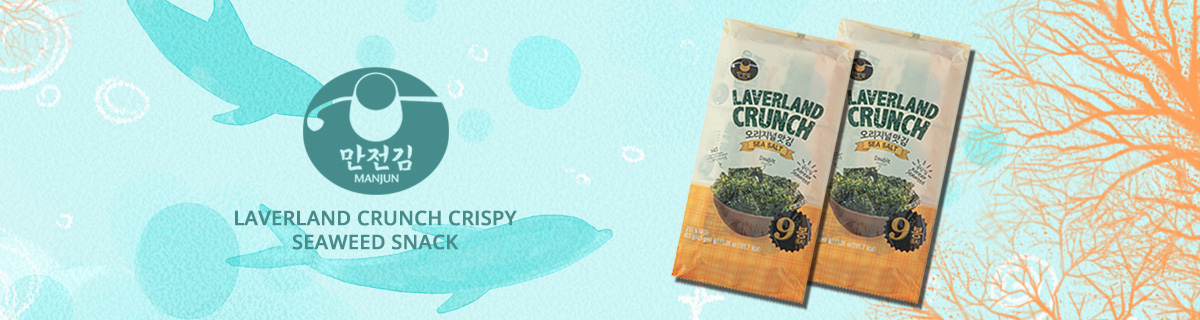 LAVERLAND CRUNCH CRISPY SEAWEED SNACK