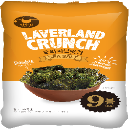 LAVERLAND CRUNCH CRISPY SEAWEED SNACK SEA SALT