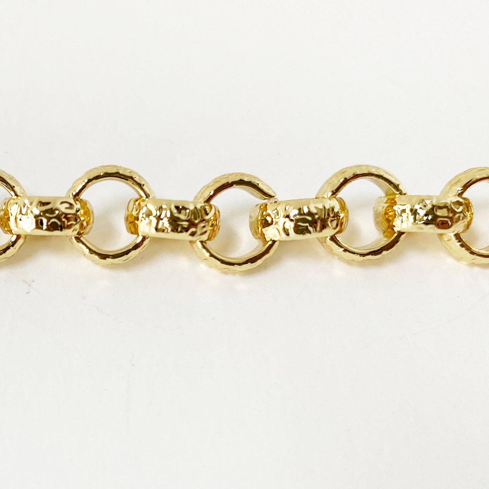 [Nonsan Chain] Hammered Rolo Chain