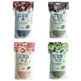 Korean Healthy Rice with Hizikia Kelp Shiitake Green Tea Pouch K-foods NON-GMO