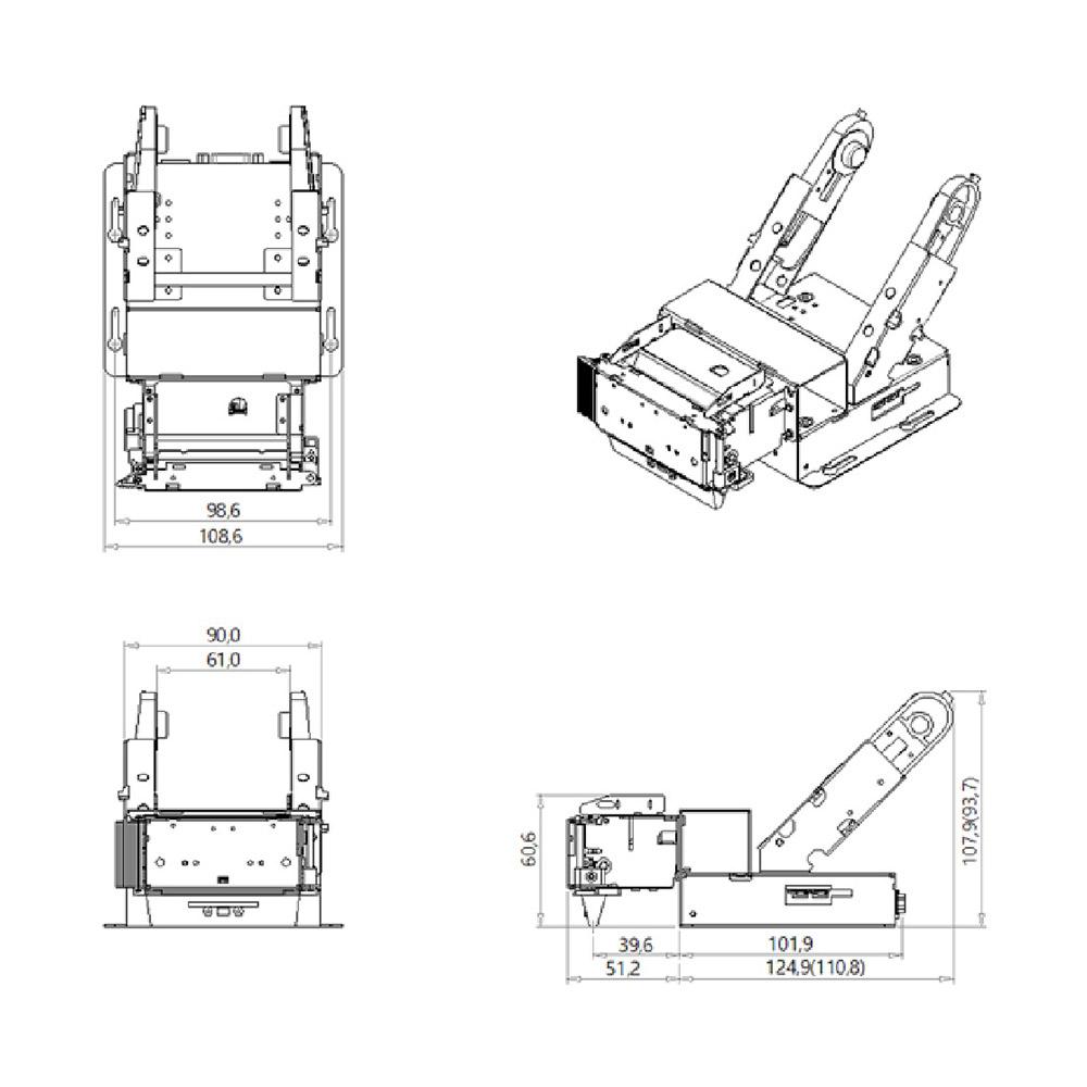 Kiosk printer moudle
