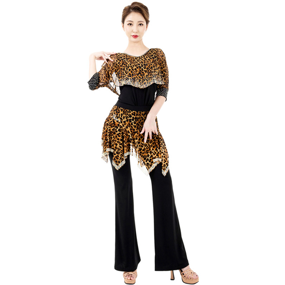 Leopard print set pants