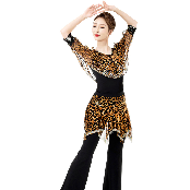 Leopard print set pants