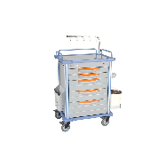 Patient Emergency Trolley, Medical Nursing Crash Cart, Medical Cart hospital Furniture